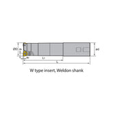 High feed milling XMR01 Kr: 11°-22° XMR01-020-XP20-WP05-02C-M 025/032/040-XP25/32 - Makotools Industrial Supply Tools for Metal Cutting